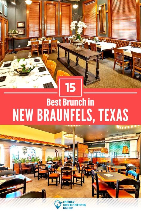 Want to see the places to go for the best brunch in New Braunfels, TX? We’re FamilyDestinationsGuide, and we’re here to help: From cozy restaurants to incredible places, to local foodie spots and hidden gems, discover the BEST New Braunfels brunch spots - so you get memories that last a lifetime! #newbraunfels #newbraunfelsbrunch #newbraunfelsbrunchplaces Schlitterbahn New Braunfels Packing List, Braunfels Castle, Places To Eat In Fredericksburg Texas, Austin Restaurants Top 10, Best Mexican Restaurants, Cozy Restaurant, Brunch Places, Family Destinations, Brunch Spots