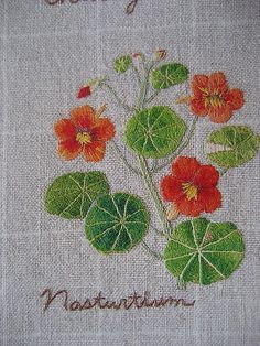 Herb Embroidery, Sashiko Embroidery, Embroidery Book, Learn Embroidery, Brazilian Embroidery, Japanese Embroidery, 자수 디자인, Sewing Embroidery Designs, Silk Ribbon Embroidery