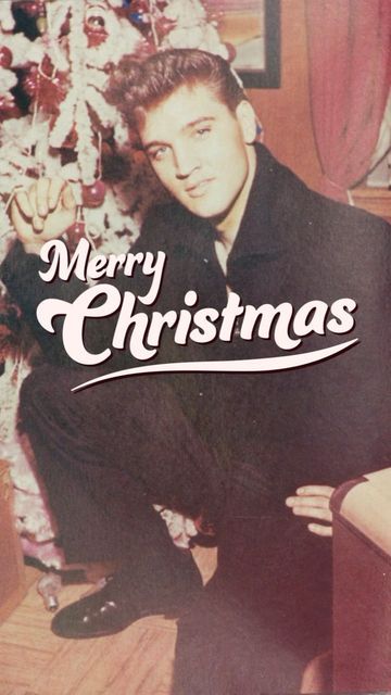 Anni 50 Aesthetic, Elvis Presley Christmas Wallpaper, Elvis Christmas Wallpaper, Elvis Presley 1977, Elvis Christmas, Elvis Presley Christmas, Elvis Presley Wallpaper, Elvis Wallpaper, Best Mom Quotes