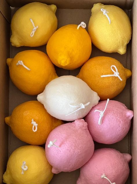 Lemon Shaped Candles Fruit Candlescented Candle Soy Wax - Etsy Lemon Candles, Lemon Scented Candle, Fruit Candles, Shaped Candles, Candles Aesthetic, Decorative Styles, Lemon Candle, Lemon Sorbet, Sicilian Lemon