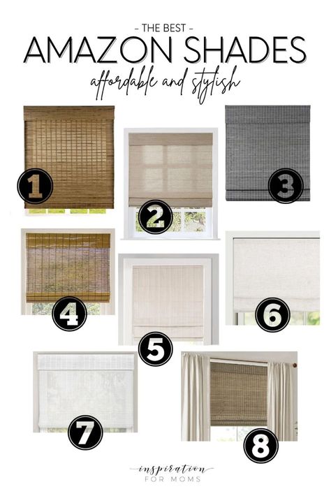 The best Amazon shades! Bamboo, Roman shades, textured shades, and more! Shop all the shades you see here: https://liketk.it/4sX0V #amazonshades #romanshades #windowshades Window Coverings For Casement Windows, Types Of Window Shades, Two Curtain Rods One Window, Amazon Window Shades, Window Treatments For French Doors Ideas, Window Close To Wall Curtains, Shades For Windows Ideas, No Blinds On Windows Just Curtains, Blinds Vs Shades