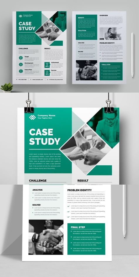 Business Case Study Template Design Corporate Identity University Brochures, Business Case Study, Template Study, Nonprofit Design, Case Study Template, Case Study Design, Professional Brochure, Study Design, Tech Cases