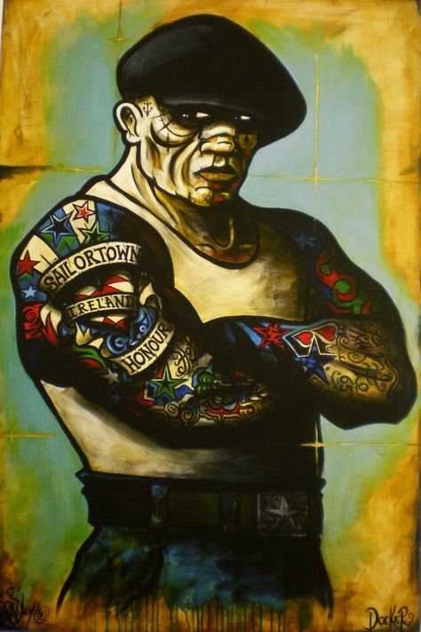 Gamers Profile Pic, Gamer Profile, Bare Knuckle Boxing, Paintings Christmas, Stylish Beards, Boxing Art, Tattoo Style Art, Street Gang, Jack Davis