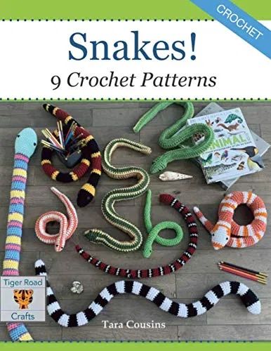 Snakes! 9 Crochet Patterns by Tara Cousins - crochet envy Confection Au Crochet, Magical Rainbow, Amigurumi Ideas, Snake Patterns, Fun Crochet Projects, Baby Blanket Crochet Pattern, Halloween Crochet, Crochet Stuff, Crochet Toy