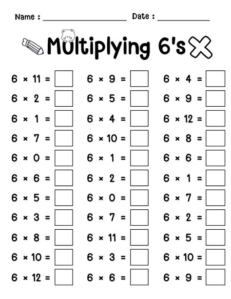 Multiplication Worksheets Single Digit (1–12) Math Worksheets

44 Printable Multiplication Worksheets, Fill in the Blanks - Single Digit Multiplication (Numbers 1 – 12), Math Drills

Multiplication Practice Worksheets for Kids ages 6-10. These worksheets will build up your kid’s development in multiplying single digits. Multiplication Drills, Multiplication Practice Worksheets, Printable Multiplication Worksheets, Learning Multiplication, Math Drills, Multiplication Practice, Multiplication Worksheets, Fluency Practice, Kids Math