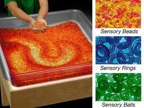 Light Table Sensory Play Materials - Complete Set Sensory Beads, Teacher Magazine, Sensory Tubs, Beads Rings, Blue Slime, Lakeshore Learning, Multi Sensory, Sensory Rooms, Stem Kits