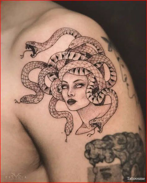 100+ Best Medusa Tattoo: A Mythical Beauty Tattoos With Meaning Tattoo Medusa, Empire Tattoo, Tattoo Meanings, Greek Mythology Tattoos, Tattoos For Lovers, Medusa Tattoo, Peonies Tattoo, Samurai Tattoo, Dot Work Tattoo