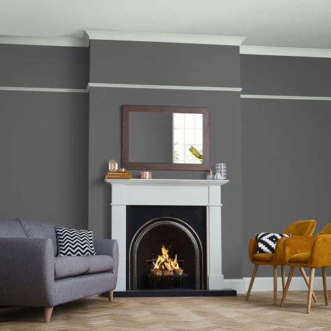 Interior Wall Paint, Grey Paint, How To Hang Wallpaper, Neutral Paint, Graham & Brown, Brown Paint, Kitchens And Bedrooms, Carbon Neutral, Living Room Grey