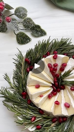 176K views · 5.9K reactions | Fun holiday appetizer! 🎄 Super easy to make! All you need is brie, rosemary, & pomegranate seeds ✨ Cheese wire cutter linked in bio on my Amazon storefront 🧀 #holidayappetizers #holidayfood #foodideas #appetizers #brie #christmasfood | Michelle | Charcuterie Catering | Michael Bublé · Holly Jolly Christmas Christmas Brie Cheese, Christmas Baby Shower Food, Appetizers Brie, Charcuterie Catering, Birthday Party Treat Bags, Brie En Croute, Best Holiday Appetizers, Christmas Signs Diy, Outdoor Table Decor