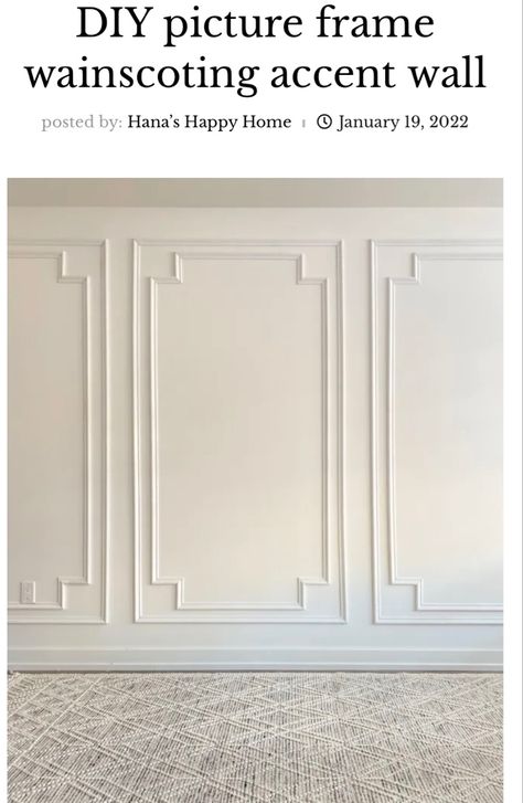 A step by step tutorial #accentwallideas #wainscoting Decorative Wainscoting Ideas, Reverse Wainscoting, Wainscotting Ideas Dining Room, Curved Wainscoting, Modern Wainscoting Ideas Bedroom, Modern Wainscoting Ideas Living Room, Painted Wainscoting Ideas Color Schemes, Bedroom Wainscoting Ideas, Wainscoting Ideas Living Room