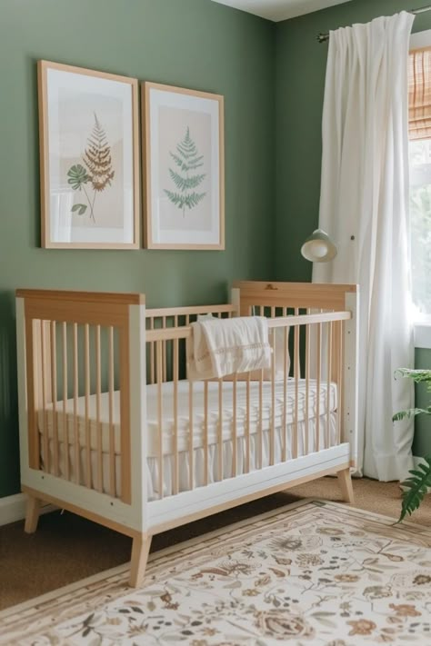 Sage Green And Grey Nursery, Nursery Ideas Sage Green, Nursery Ideas Sage, Green And Grey Nursery, Green Nursery Neutral, Sage Green Nursery Ideas, Grey Nursery Ideas, Green Nursery Girl, Nursery Ideas Gender Neutral