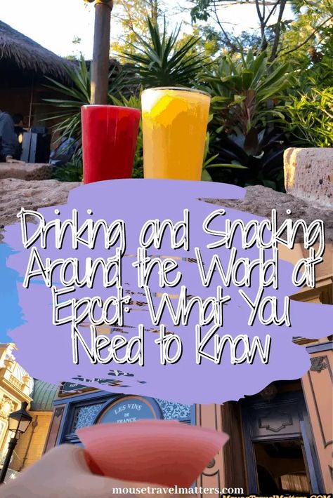 Snacking Around The World Epcot, Epcot Drinking Around The World List, Drink Around The World Epcot Checklist, Drink Around The World Epcot, Drinking Around The World Epcot, Monorail Disney, Epcot Drinking Around The World, Epcot Attractions, Nye 2023