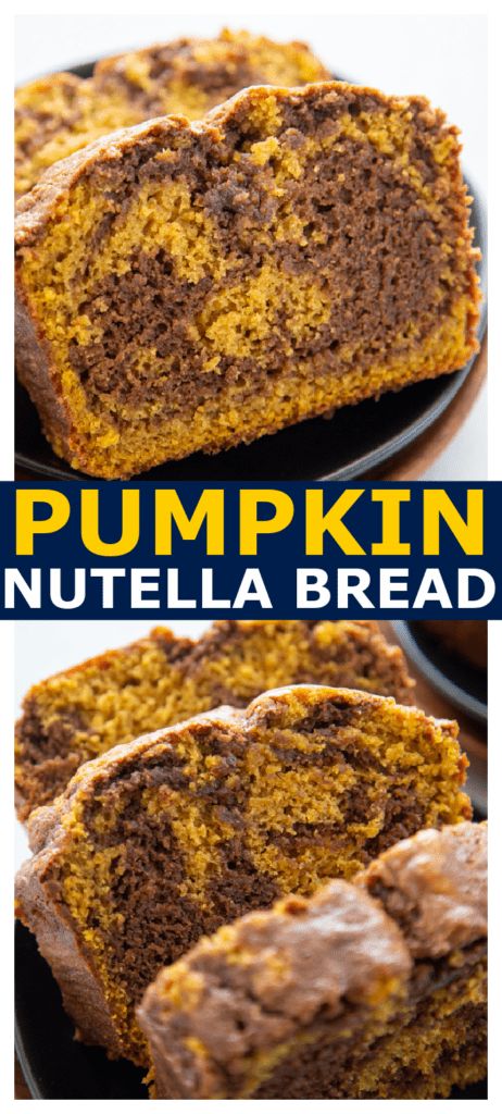 Pumpkin Nutella Swirl Bread Nutella Bread Recipe, Nutella Pumpkin Bread, Pumpkin Nutella Bread, Cinnamon Swirl Pumpkin Bread Recipe, Pumpkin Bread With Cinnamon Swirl, Pumpkin Bread With Cream Cheese Swirl, Pumpkin Nutella Swirl Bread, Pumpkin Chocolate Swirl Bread, Nutella Bread