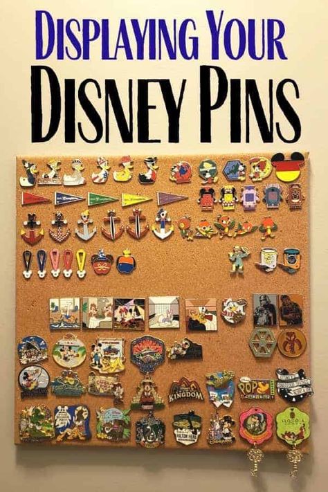 Ways To Display Disney Pins, Pin Collection Displays, Disney Pin Display, Pin Board Ideas, Trading Secrets, Disney Camping, Disney Pins Sets, Disney Frames, Disney Pin Collections