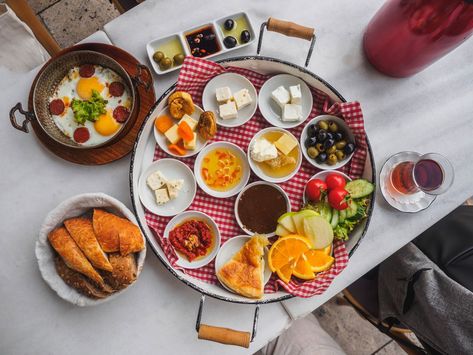 The Best Turkish Breakfast In Istanbul (& 13 Must-Try Foods) Turkey Breakfast Recipes, Breakfast In Istanbul, Turkey Breakfast, Turkish Breakfast, Breakfast Places, Istanbul Turkey, Best Breakfast, Turkey Recipes, Breakfast Recipes