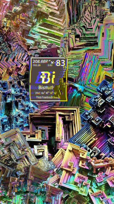 Bismuth 🌈🪨 #bismuth #rainbow #rocks #crystals #periodictable Crystal Wallpaper, Angels Blood, Rocks Crystals, Bismuth Crystal, Rainbow Rocks, Connect With People, Your Aesthetic, Creative Energy, Periodic Table