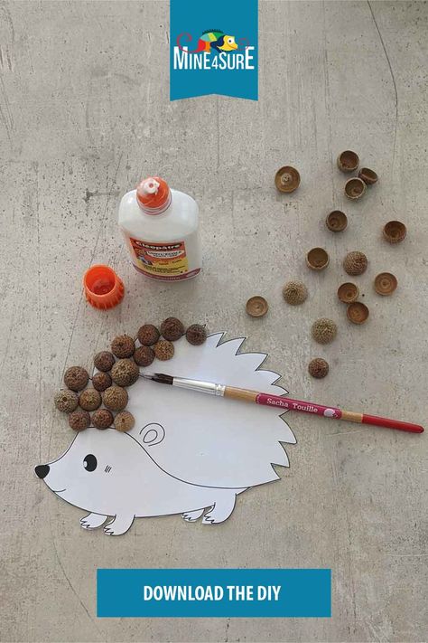 To celebrate this new season, we have the cutest autumn DIY: An adorable hedgehog to personalise with your forest found treasures! Hedgehog Day, Autumn Diy, Cute Hedgehog, Walk In The Park, Activity For Kids, Fall Diy, Autumn Day, A Walk, New Season