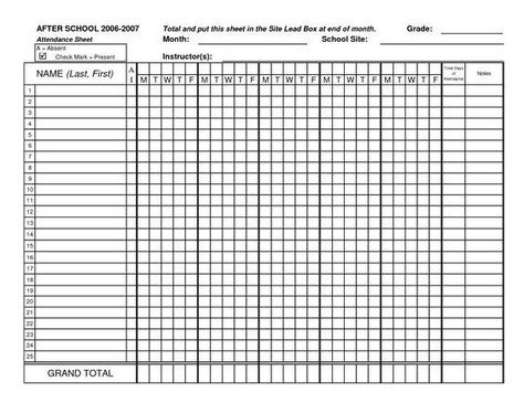 Classroom Attendance Chart, Attendance Sheet In Excel, Attendance Sheets, Student Attendance Sheet, Attendance List, Classroom Attendance, Attendance Chart, Attendance Tracker, Attendance Sheet