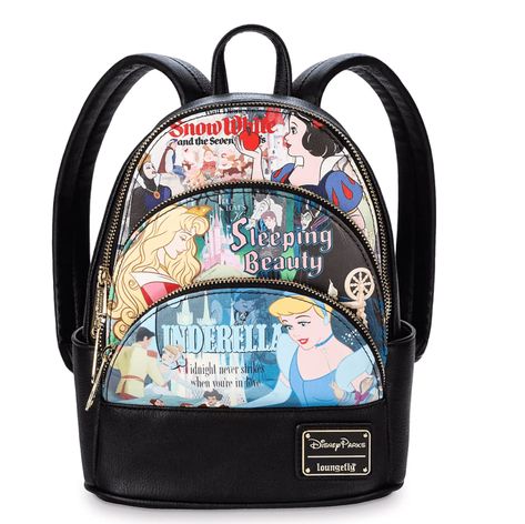 Who’s the Fairest of Them All? This NEW Loungefly Disney Princess Backpack, Of Course! - Inside the Magic Disney Princess Backpack, Princess Backpack, Loungefly Backpack, Cute Mini Backpacks, Disney Loungefly, New Disney Princesses, Princess Movies, Disney Handbags, Loungefly Bag