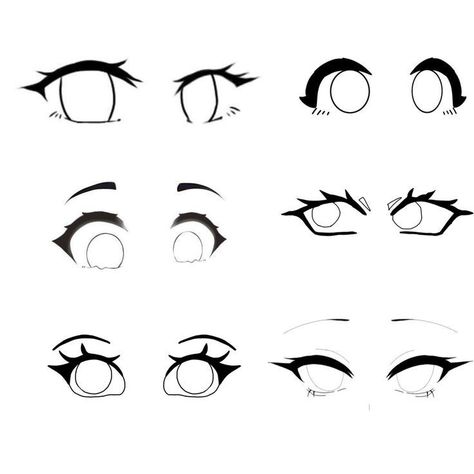 Ways To Style Braids, Bocas Anime, Easy Eye Drawing, Drawing Anime Bodies, Style Braids, Drawing Face Expressions, Cute Eyes Drawing, Sketching Tips, Eye Drawing Tutorials