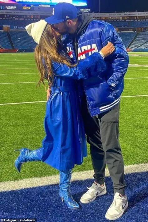 Josh Allen's longtime girlfriend hails the Bills quarterback as a 'true leader' after Bengals loss Check more at https://allthenews.website/josh-allens-longtime-girlfriend-hails-the-bills-quarterback-as-a-true-leader-after-bengals-loss/ Josh Allen And Brittany, Josh Allen Girlfriend, Josh Allen Aesthetic, Nfl Wife, Nfl Wives, Josh Allen, Perfect Boy, Buffalo Bills, Buffalo