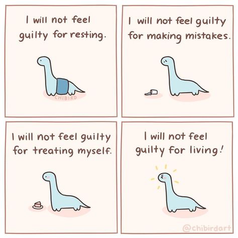 Little dino says no needless guilt! We should be allowed to live our lives without feeling guilty about everything! #dinosaur #webcomic… | Instagram The Key To Happiness, Feeling Guilty, Key To Happiness, Mental And Emotional Health, Self Care Activities, Emotional Health, Self Esteem, Self Help, Self Improvement