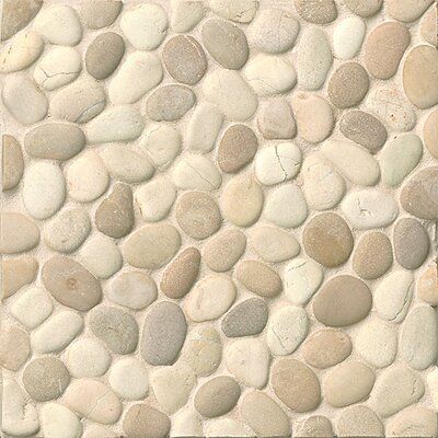 Bedrosians Pebble Rock Random Sized Natural Stone Pebble Tile Color: Sumba Rock Mosaics, Berlin House, Pebble Mosaic Tile, Stone Mosaic Wall, Bedrosians Tile, Natural Stone Mosaic, Mosaic Rocks, Serene Environment, Pebble Tile