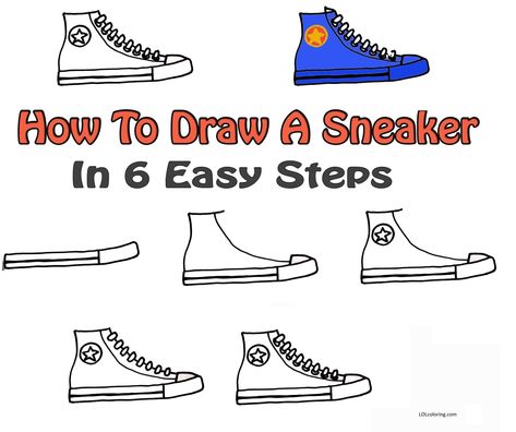 How To Draw A Sneaker In 6 Simple Steps 1 Grid Drawing Worksheet, Drawing Worksheet, Lol Coloring Pages, Lol Coloring, Grid Drawing, Middle School Art Projects, Drawing Activities, School Art Projects, Middle School Art