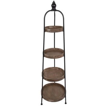 Hobby Lobby Ladder Shelf, Hobby Lobby Round Tiered Shelf, Hobby Lobby 4 Tier Shelf, Hobby Lobby Tall Tiered Tray, Brown & Black Round Four-tiered Wood Shelf, Warm Decor, Print Coupons, Bathroom Design Decor, Primitive Furniture