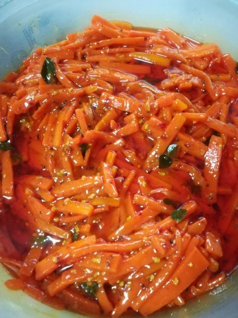 Just Carrot Achar Indian Carrot Pickle, Carrot Chutney Recipe, Vegetable Atchar, Carrot Pickles Recipe, Carrot Achar, Indian Carrot Recipes, Apple Recipes For Canning, Carrot Chutney, Carrot Recipes Dessert