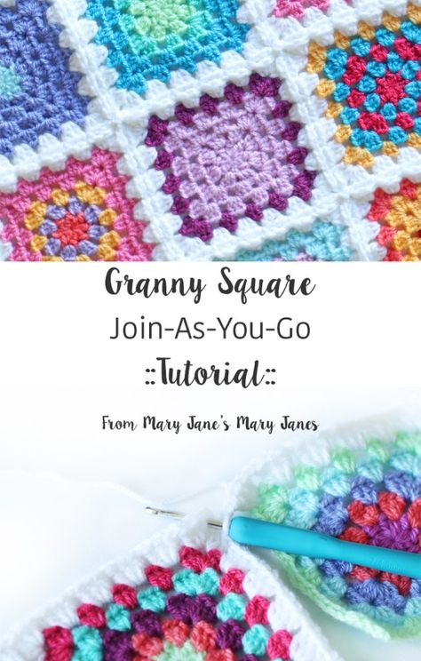 Joining Crochet, Crochet Joining, Joining Crochet Squares, Joining Granny Squares, Sunburst Granny Square, Granny Square Projects, Granny Square Tutorial, Crochet Granny Square Blanket, Crochet Granny Square