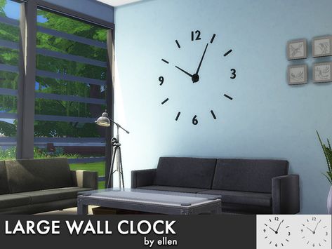 — Large wall clock for The Sims 4 Hi everyone! This... Sims 4 Clock, Sims 4 Laundry Room, Sims 4 Edit, Alternative Sims 4 Cc, Sims Rooms, Sims 4 Studio, Sims 4 Clutter, Furniture Cc, The Sims 4 Packs