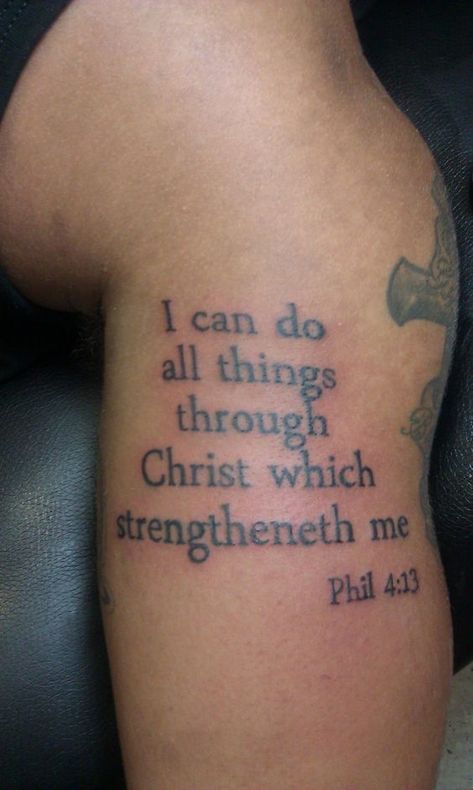 Bible Scripture Tattoos, Tattoo Bible, Bible Quote Tattoos, Minnie Tattoo, 27 Tattoo, Scripture Tattoos, Biblical Tattoos, Bible Tattoos, Women Strength