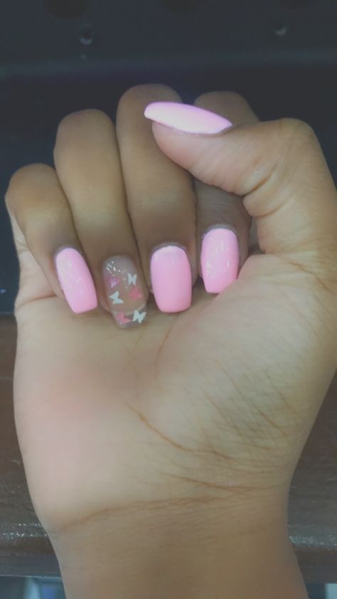 Baby Pink Nails Acrylic, Baby Shower Nails, Baby Pink Nails, Star Nail Art, Nail Art Stickers Decals, Star Nails, Acrylic Nails Coffin Pink, Acrylic Nails Coffin, Nail Art Stickers