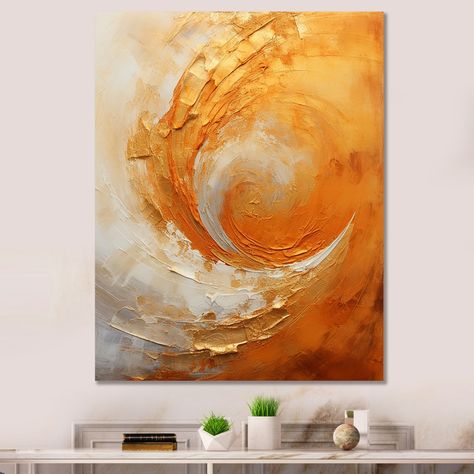 Yellow Painting Ideas, Gold Painting Ideas, Orange Desert, Desert Mirage, Gold Inspiration, Orange Painting, Animal Canvas Art, Modern Art Paintings Abstract, Textured Canvas Art