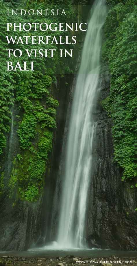 Photogenic Waterfalls to Visit in Bali, Indonesia | The Wandering Lens Munduk Waterfall, Waterfall Bali, Bali Waterfalls, Gili Island, Landscape Photography Tips, Bali Island, Travel Destinations Asia, Website Page, Southeast Asia Travel