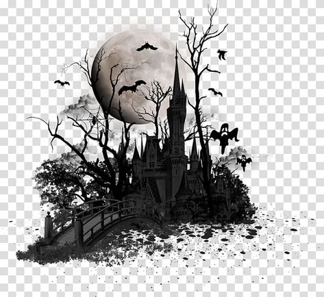 Ghost Png For Editing, Halloween Overlays Png, Ghost Background, Halloween Overlay, Dandelion Drawing, Editing Png, Halloween Borders, House Png, Horror Design