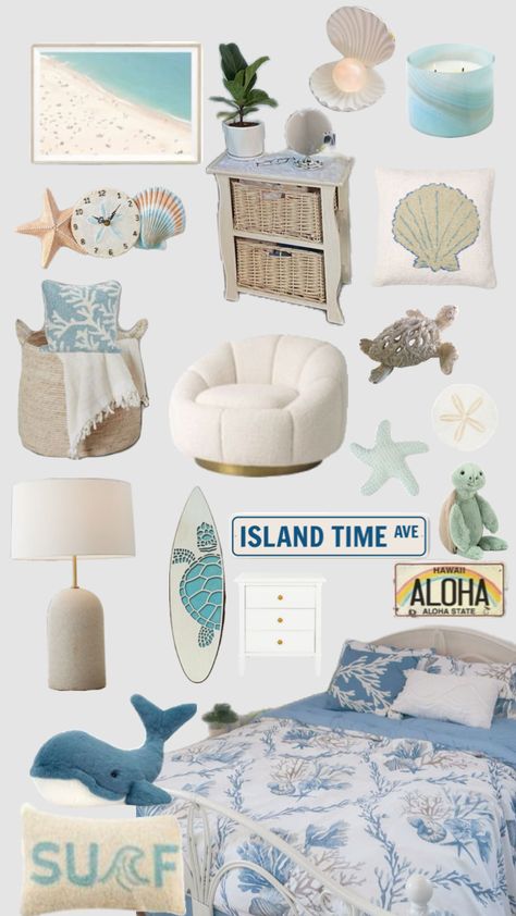 Beach room decor #beach #summer #roominspo #roomdecor #coconutgirl #coastal Teen Beach Room, Ocean Bedroom Ideas, Room Decor Beach, Surf Room Decor, Coastal Room Decor, Teen Room Makeover, Ocean Room Decor, Beachy Room Decor, Beach Room Decor