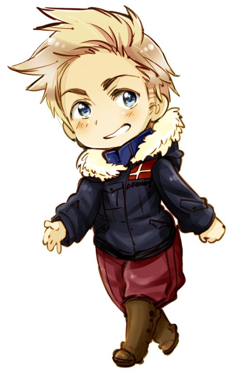 Hetalia - Denmark❤ Aph Denmark, Hetalia Denmark, Hetalia Funny, Hetalia Characters, Hetalia Axis Powers, Axis Powers, Cinnamon Roll, Hetalia, Anime Chibi