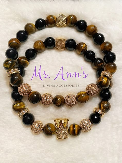 Manly Beaded Bracelets, Men Gemstone Bracelet, Men’s Beaded Bracelet Ideas, Tigers Eye Bracelet, Diy Bracelets With String, Crystal Diy, Ankle Bracelets Diy, Making Bracelets With Beads, Waist Jewelry