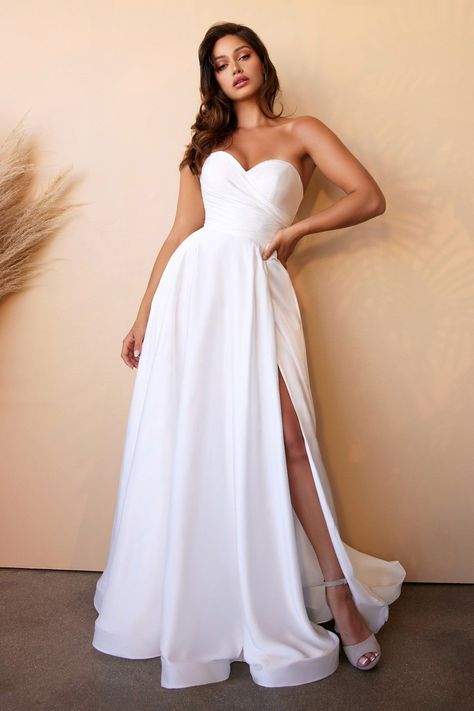 Modern Bridal Dress, Modest Bride, Long Bridal Gown, Satin Bridal Gowns, Semi Formal Wedding, Floor Length Wedding Dress, Satin Wedding Gown, A Line Bridal Gowns, Cinderella Divine