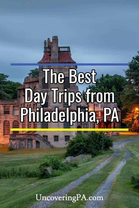 There are many fantastic day trips from Philadelphia that you can take to explore southeastern Pennsylvania's history, culture, and natural beauty. Here are a few of my personal favorites. Day Trips From Philadelphia, Pa Day Trips, Philadelphia Trip, Philadelphia Things To Do, Philadelphia With Kids, Things To Do In Pennsylvania, Delaware Water Gap, Visit Philadelphia, Pennsylvania History