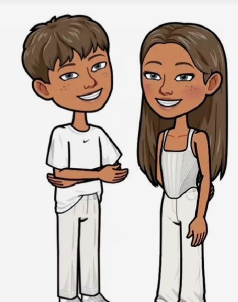 Bitmoji Outfits Bf And Gf, Matching Bitmojis Boy And Girl, Snapchat Couples Bitmoji, Snapchat Bitmoji Couple, Matching Bitmojis For Couples, Matching Bitmojis, Snap Outfits, Pretty Bitmoji Ideas, Bitmoji Inspo