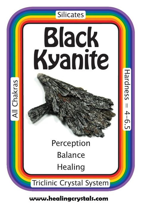 Black Kyanite, The Subconscious Mind, Crystal Healer, Past Lives, Gemstone Meanings, Crystal Therapy, Meditation Crystals, Crystal Healing Stones, Crystal Magic