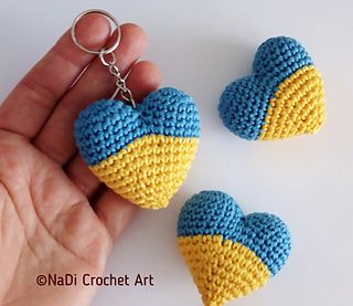 NaDiCrochetArt's Ukraine flag 3-D heart. keychain Key Chain Crochet, Crochet Heart Keychain, Chain Crochet, Aboriginal Flag, Heart Key Chain, Ukraine Flag, Crochet Business, Heart Key, Heart Keychain