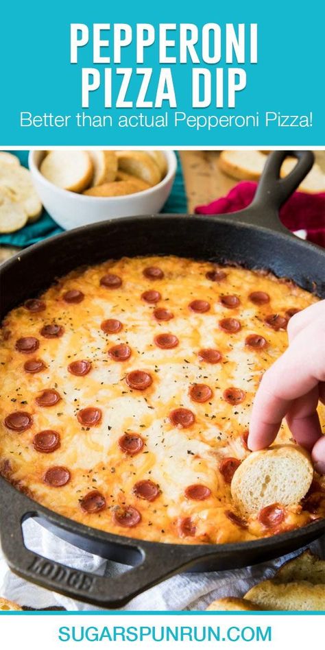 A creamy, cheesy, Pepperoni Pizza Dip! This is the perfect dip for the Big Game! We start with a melty cream cheese base, top that off with pizza sauce, and cover everything with melty cheese and pepperonis! Even better and more indulgent than actual Pepperoni Pizza! Smoked Pizza Dip, Pizza Dip With Cream Cheese, Easy Yummy Dips, Cream Cheese Pizza, Smoked Pizza, Dip Party, Pepperoni Pizza Dip, Dairy Free Pizza, Pizza Dip