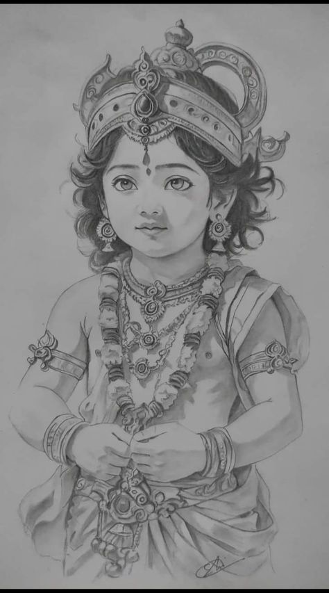 Pencil Drawing Images, Sketch Images, Krishna Drawing, Pencil Sketch Images, Cool Pencil Drawings, Beautiful Art Paintings, Art Drawings Sketches Pencil, Hinduism Art, Drawings Sketches Simple