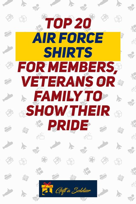 Check out this list of some of the best Air force shirts for USAF members, veterans, and families to show their pride for the military branch. This is a great resource for finding gifts for family, friends and loved ones serving in the Air Force. #gifts #military #airforce #shirts. Air Force Shirt, Air Force Shirts, Military Shirts, Military T-Shirts, Military Tees, Veteran Shirts, Veteran T-Shirts, Veteran Tees Army Graduation Gifts, Boot Camp Graduation Gifts, Marine Graduation, Boyfriend Graduation Gift, Air Force Gifts, Best Army, Air Force Shirt, Air Force Veteran, Flag Outfit