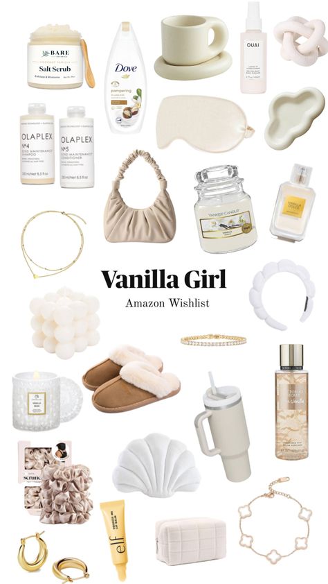 UK Amazon Wishlist for Vanilla Girl Aesthetic #VanillaGirl #Vanilla #VanillaGirlUK #VanillaGirlAesthetic #Amazon #AmazonVanilla Wishlist Aesthetic, Amazon Wish List, Vanilla Girl Aesthetic, Shuffles Preppy, Aesthetic Products, Preppy Vintage, Amazon Wishlist, Gift Inspo, Cute Birthday Gift