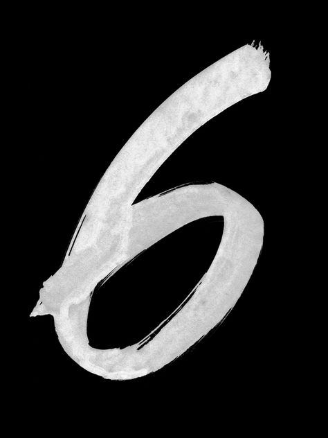 Numbers. Modern calligraphy, 2015 on Behance 6 Number Wallpaper, Numbers Aesthetic Font, Font Angka Aesthetic, Number Caligraphy, 6 Aesthetic Number, Six Wallpaper, Logo Maker App, Number Wallpaper, Gangster Style